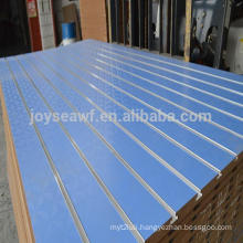 New design melamine slotted MDF board /slatwall MDF